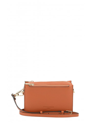 Alesia | Orange small flap bag