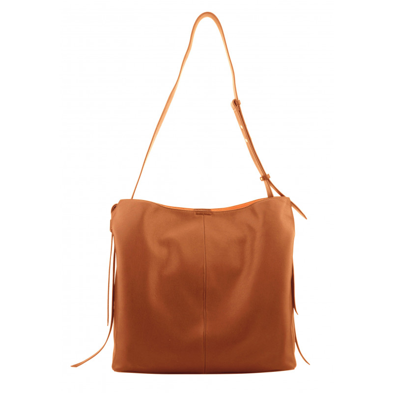 Camel big crossbody bag