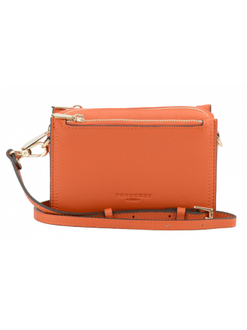 Alesia | Orange small flap bag