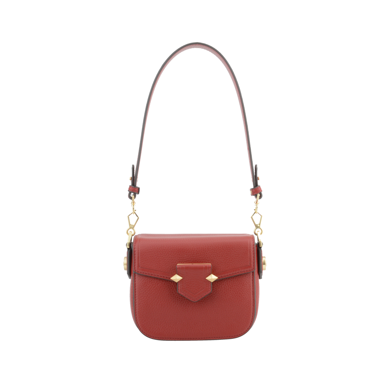 Red discount flap bag